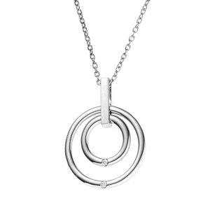 collier-uranus-silber-2-brillanten-ringfoermig-44218 | Valentinstag Geschenke