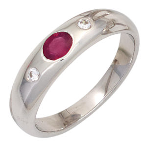 ring-silber-rubin-zirkonia-43067 | Valentinstag Geschenke