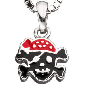 Halloween Schmuck: Kinder Anhänger Jolly Roger