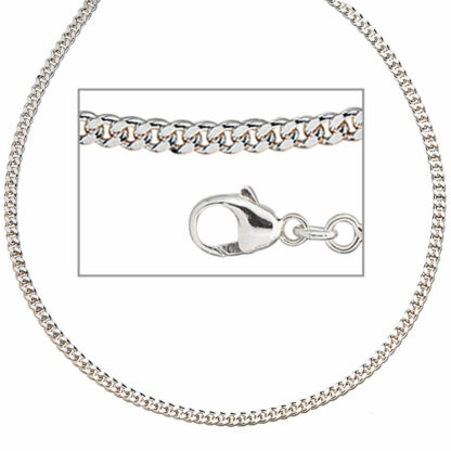 Panzerkette 925 Sterling Silber 2,5 mm 45 cm