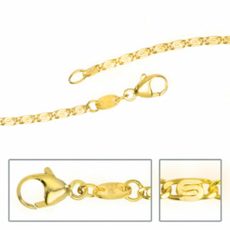 S- Panzerkette 333 Gelbgold 1,6 mm 42 cm