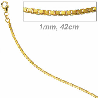 Venezianerkette 333 Gelbgold 1,0 mm 42 cm