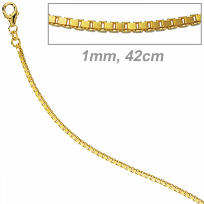 Venezianerkette 333 Gelbgold 1,0 mm 42 cm