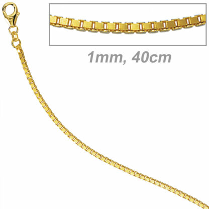 Venezianerkette 585 Gelbgold 1,0 mm 40 cm
