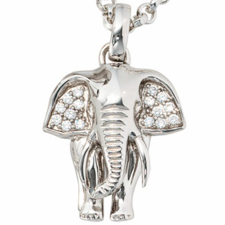 Anhänger "Elefant" 925 Sterling Silber mit Zirkonia