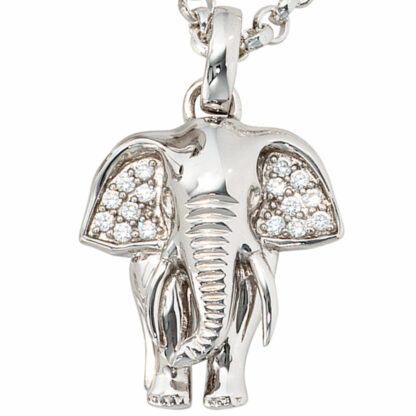 Anhänger "Elefant" 925 Sterling Silber mit Zirkonia