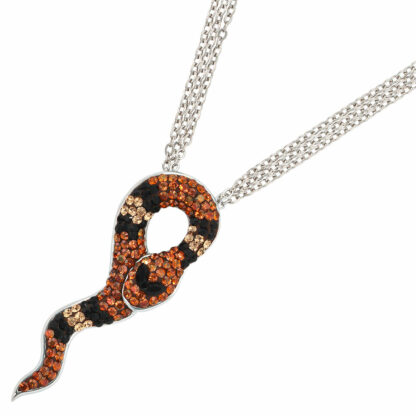 Collier "Kobra" 925 Silber mit Swarovski Elements – Bild 2