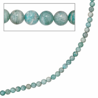 Collier 925 Silber mit Amazonit Perlen
