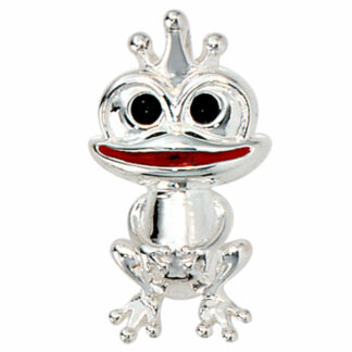 Anhänger schmunzelnder "Froschkönig" 925 Silber