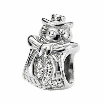 Anhänger "Schneemann" 925 Silber Zirkonia