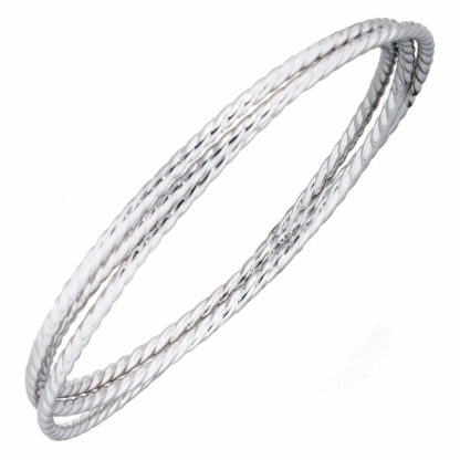 Armreif 925 Silber 3-reihig
