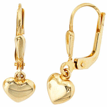 Boutons "Herz" 333 Gelbgold