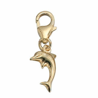 Einhänger "Delfin" 333 Gelbgold