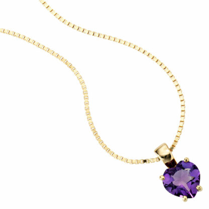 Anhänger "Herz" 333 Gold mit Amethyst – Bild 3