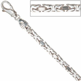 Königsarmband 925 Silber 21 cm

