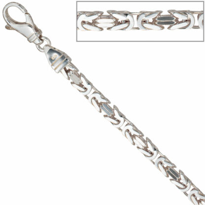 Königsarmband 925 Silber 21 cm
