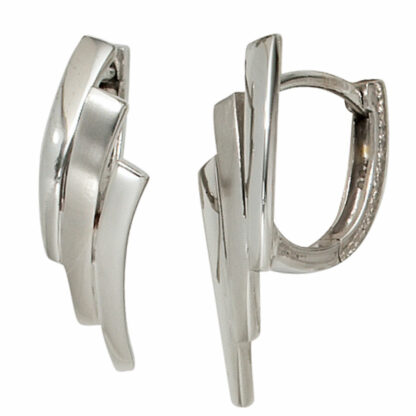Creolen 925 Silber geflügeltes Design

