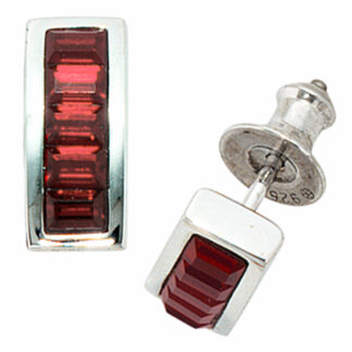 Ohrstecker 925 Silber mit SWAROVSKI ELEMENTS rot
