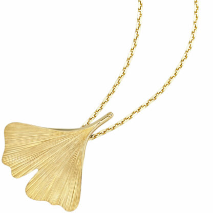Anhänger "Ginko" 375 Gelbgold – Bild 2