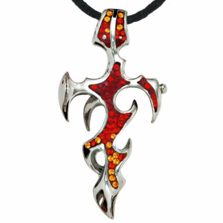 Collier "Kreuz" Edelstahl mit Seidenband
