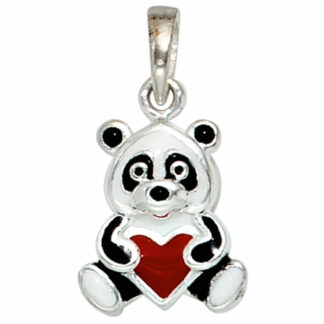 Anhänger "Panda mit Herz"  925 Silber