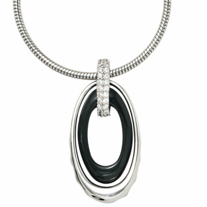 Anhänger 925 Silber, Keramik und Zirkonia – Bild 3