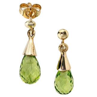 Hängerstecker 333 Gelbgold mit Peridot