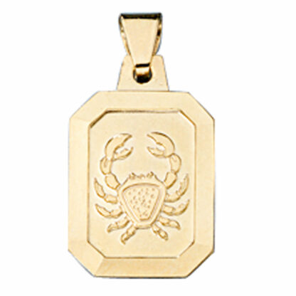 Sternzeichen "Krebs" 333 Gelbgold