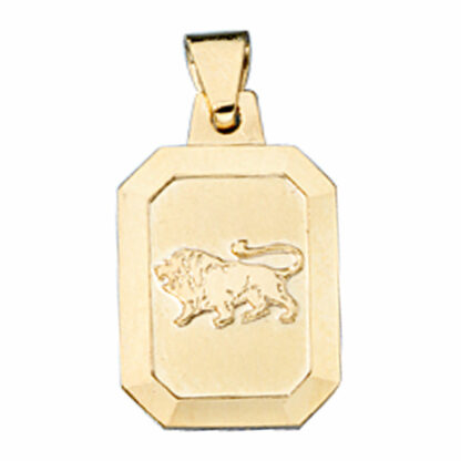 Sternzeichen "Löwe" 333 Gelbgold