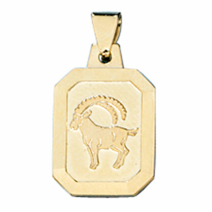 Sternzeichen "Steinbock" 333 Gelbgold