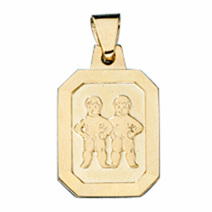Sternzeichen "Zwillinge"  333 Gelbgold