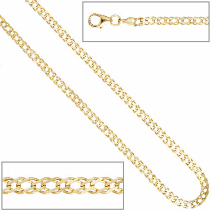 Zwillings Panzer Armband 333 Gelbgold 19 cm – Bild 3