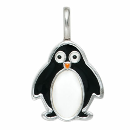 Anhänger "Piguin" 925 Silber mit Lackeinlage