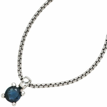 Anhänger 925 Silber mit Blue Saphir
 – Bild 2
