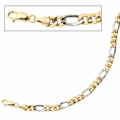 Armband 333 Gelb-/Weißgold
