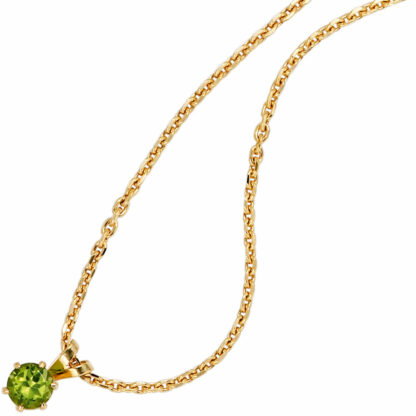 Anhänger 585 Gelbgold mit Peridot – Bild 2