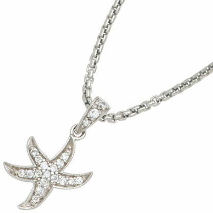 Anhänger "Seestern" 925 Silber und Zirkonia – Bild 2