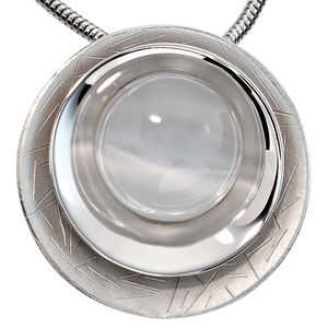 Anhänger 925 Silber Katzenauge hell