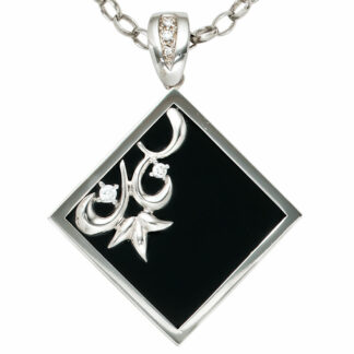 Anhänger 925 Silber mit Onyx und Zirkonia
