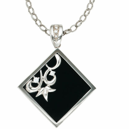 Anhänger 925 Silber mit Onyx und Zirkonia
 – Bild 3