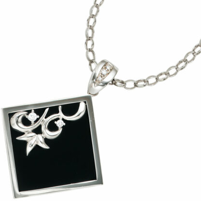 Anhänger 925 Silber mit Onyx und Zirkonia
 – Bild 2