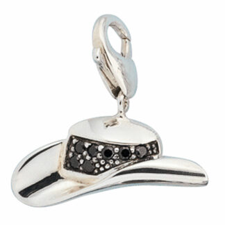 Einhänger/ Charm "Hut" 925 Silber mit Zirkonia