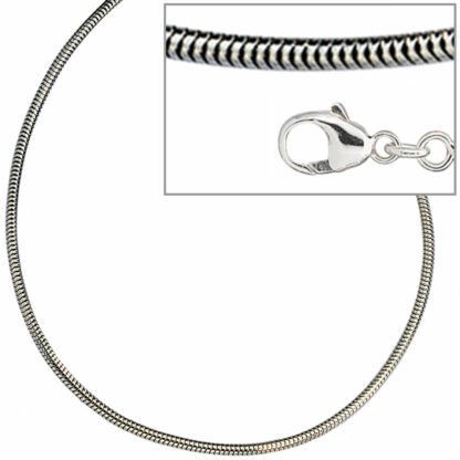 Schlangenkette 925 Silber 1,6 mm 60 cm – Bild 3