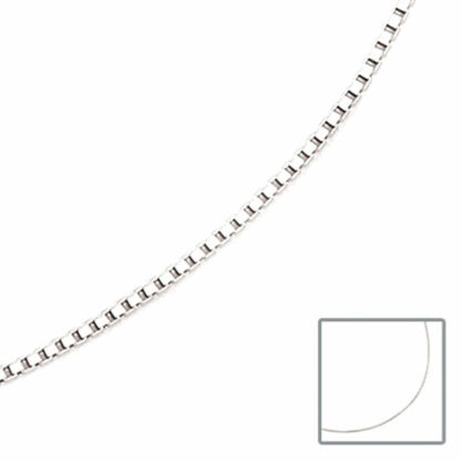 Venezianerkette 333 Weißgold 1,2 mm 38 cm – Bild 2
