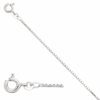 Venezianerkette 333 Weißgold 1,2 mm 40 cm