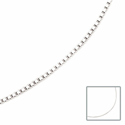 Venezianerkette 333 Weißgold 1,2 mm 40 cm – Bild 3