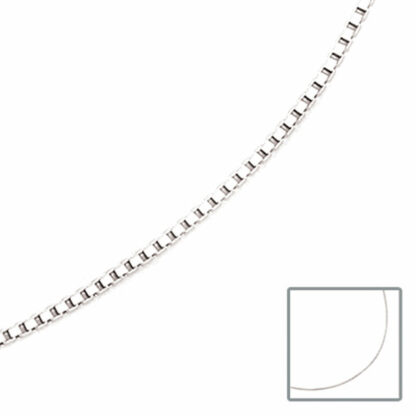 Venezianerkette 333 Weißgold 1,2 mm 45 cm – Bild 2