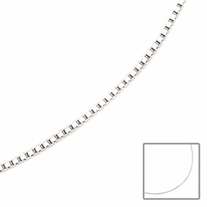 Venezianerkette 333 Weißgold 1,2 mm 60 cm – Bild 2