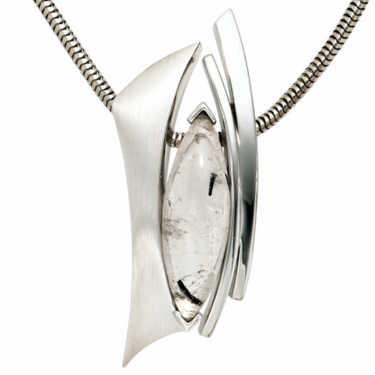 Anhänger 925 Silber mit Turmalinquarz