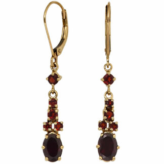 Boutons 333 Gelbgold mit Granat